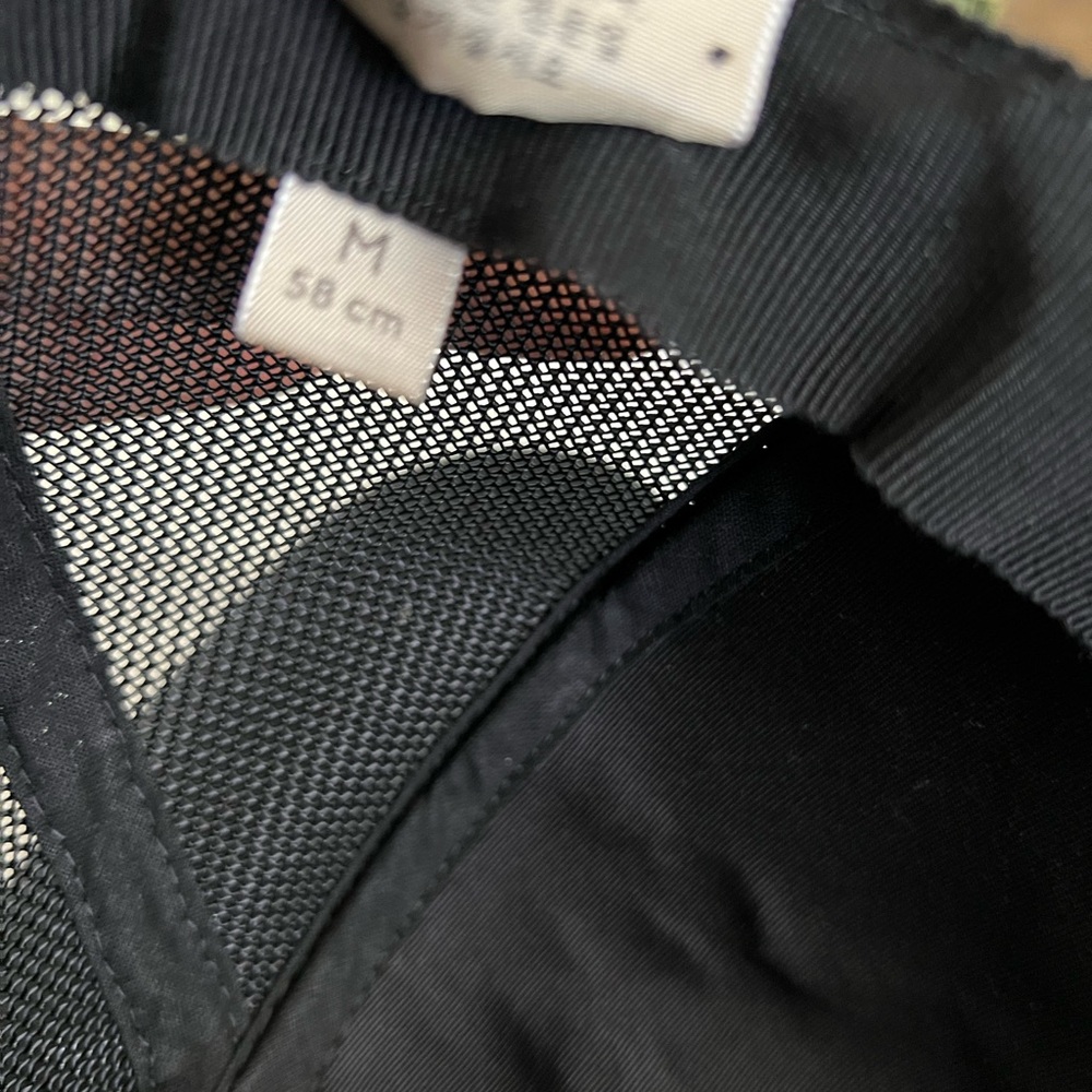 Gucci Gray and Black Monogram Cap - Picture 6 of 9